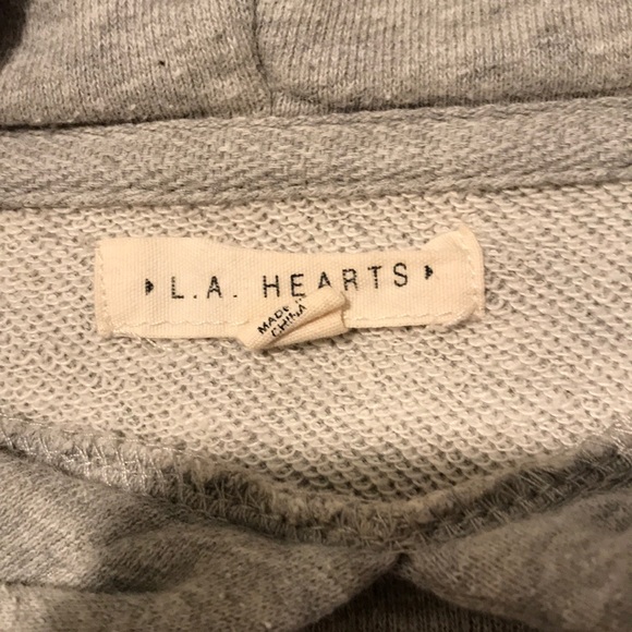 cropped grey hoodie - Picture 2 of 2